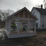 A person working on the inside of a house